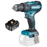 Makita DHP485Z + BL1830B - Masina de gaurit si insurubat cu percutie 50 Nm + Acumulator Li-Ion 18 V 3 Ah