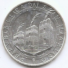 San Marino 1000 Lire 1992 - (Columbus) 14.6g/835, V19, KM-287 UNC !!!
