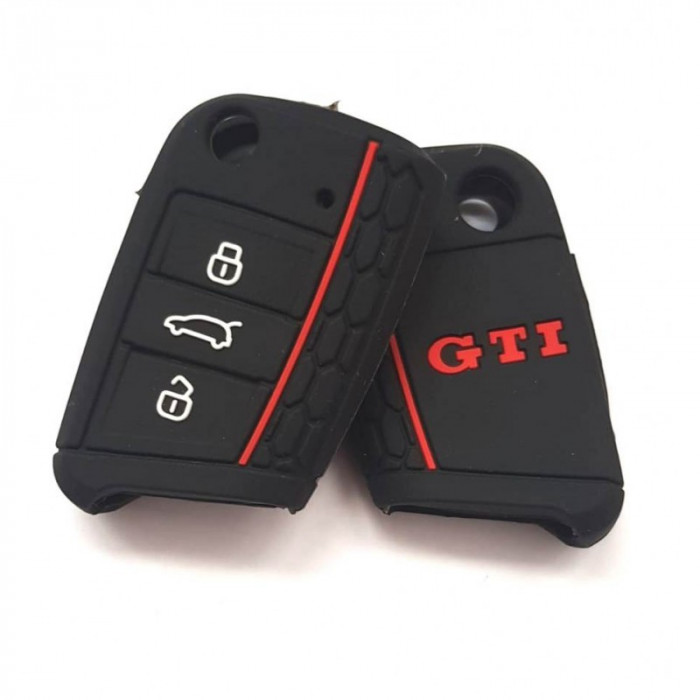 Husa Silicon Cheie Volkswagen Negru GTI SIL 097