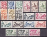 Togo 1947 fauna vederi MI 195-212 MNH