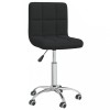 VidaXL Scaun de birou pivotant, negru, material textil