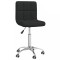 vidaXL Scaun de birou pivotant, negru, material textil
