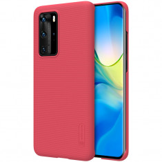 Husa Plastic Nillkin Super Frosted pentru Huawei P40 Pro, Rosie