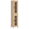 Dulap inalt, stejar sonoma, 34,5x34x180 cm, lemn prelucrat