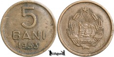1953, 5 Bani - RPR - Romania foto