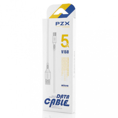 Cabluri PZX, Micro USB Cable, Quick Charge, V150, White foto