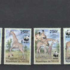 Nigeria 2013-WWF,Fauna,Girafe,serie 4 valori,MNH,Mi.2142-2145