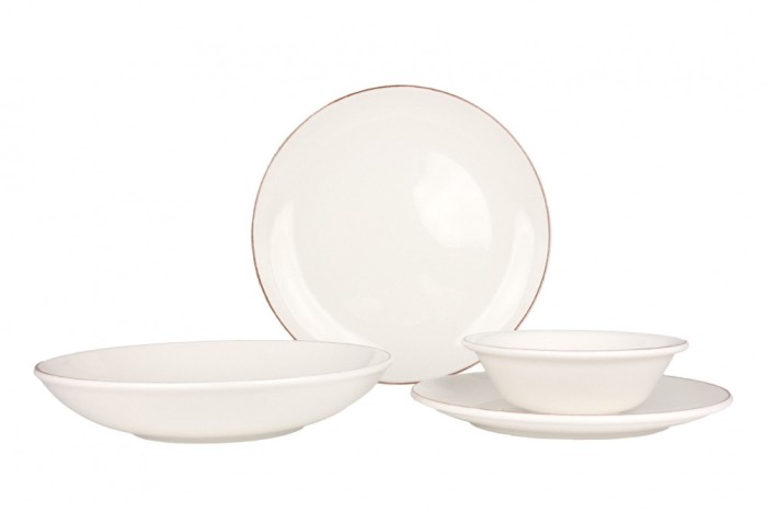 Bonna Set de vesela (Large) - Retro - 24 bucăți - 6 persoane - Porţelan