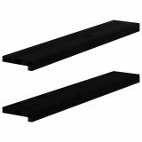 VidaXL Pervaz 2 buc lemn masiv de Maro &icirc;nchis 90x15x2 cm 4009167