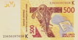 Bancnota Statele Africii de Vest 500 Franci 2023 - P719Ka UNC ( Senegal )