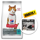 Cumpara ieftin Hill&amp;#039;s Science Plan Feline Adult Sterilised Cat Tuna 10 kg + Tickless Pet GRATUIT, Hill&#039;s