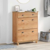 Dulap pentru pantofi &quot;ASKIM&quot; 85x35x108 cm din lemn masiv de pin