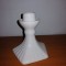 Suport lumanare portelan alb Delft Olanda Holland 9.5 cm inaltime