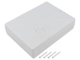 Carcasă universală ABS gri deschis 139,5mm x 190mm x 47mm