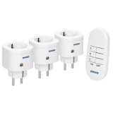 Priza cu telecomanda Orno OR-GB-438(GS), interior, IP20, set 3 prize