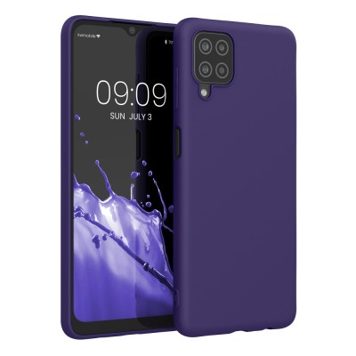 Husa pentru Samsung Galaxy A12, Silicon, Albastru, 54048.226, kwmobile foto