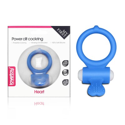 Inel Penis cu Vibratii, Power Clit Blue (DB) foto
