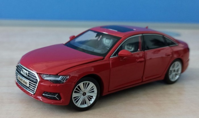 Macheta Audi A6 C8 (Typ 4K) 2018 rosu - Tayumo 1/32