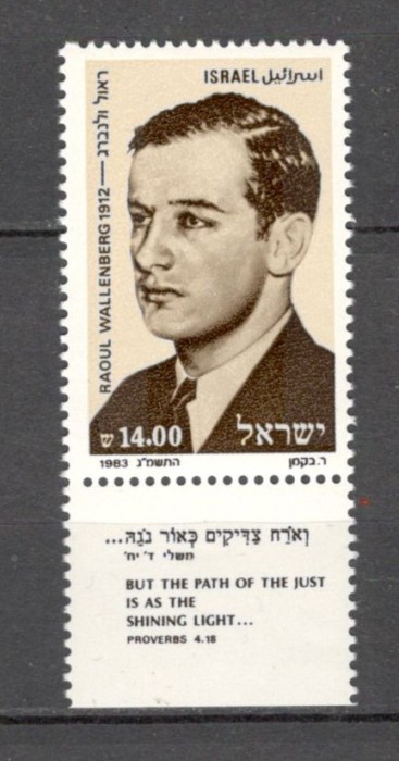 Israel.1983 R.Wallenberg:diplomat-cu tabs MI.304