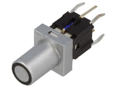 Comutator Tastatură SPST-NO LED Argintiu 12V foto