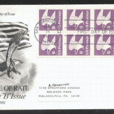 United States 1981 Eagle x 8, Mi.1457d, FDC K.239