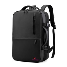 Rucsac extensibil Mercaton, compatibil cu laptop-uri pana la 17.3", Port USB, Waterproof, Travel Size, Negru
