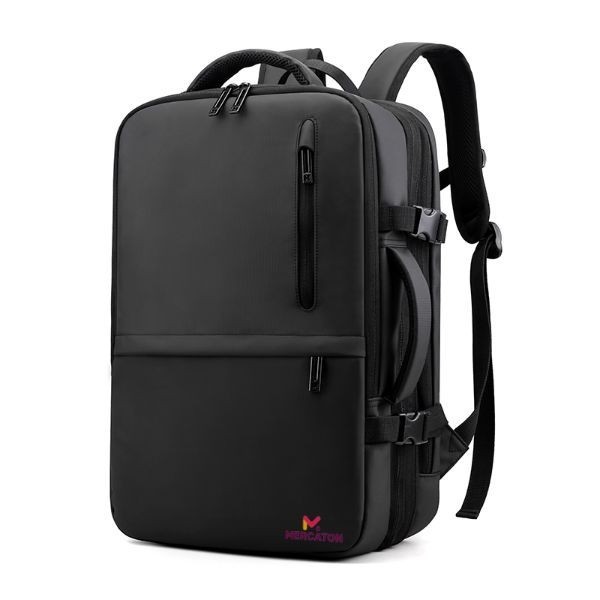 Rucsac extensibil Mercaton, compatibil cu laptop-uri pana la 17.3&quot;, Port USB, Waterproof, Travel Size, Negru