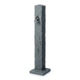 Masca robinet de gradina, cu adaptor furtun, efect granit, antracit, 24x98 cm, Prosperplast