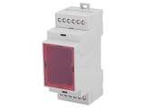 Carcasă pentru șină DIN ABS gri 90.2mm x 36.3mm x 57.5mm