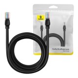 PATCH CORD UTP Baseus Cat5, fire din cupru, round cable, viteza maxima 1 Gbps, PVC, 5m, negru &quot;B00133206111-05&quot; (timbru verde 0.08 lei) - 693217263701