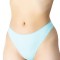 Chilot tanga bumbac elastic, detalii dantelate C1427 - L - Turqoise