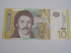 MDBS - BANCNOTA SERBIA - 10 DINARI - 2006 foto