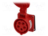 Conector alimentare AC trifazat soclu mamă 16A 400VAC IP44 PCE