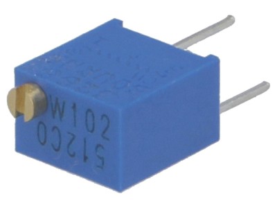 Rezistor trimer multitură 1k&amp;Omega; linear foto
