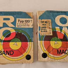 BANDA MAGNETOFON ORWO TYP 120 LH 540m SI TYP 113 LH 250m LOT 2 BUCATI