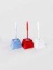 Perie pentru toaleta cu suport LUX, STERK din plastic, 23cm X 11cm diverse culori