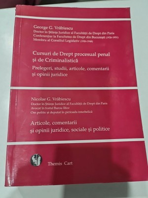 Cursuri de drept procesual penal și de criminalistica - George Vrabiescu foto