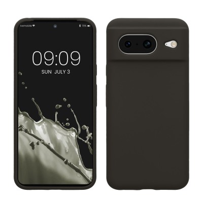 Husa Kwmobile pentru Google Pixel 8, Gri inchis, Silicon, KWM0000208F024C foto