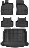 Set Covorase Auto Cauciuc Negro Seat Leon 3 2012&rarr; Hatchback Pro Line Tip Tavita 3D 3D407060 + Tavita Portbagaj Negro Seat Leon 3 2012&rarr; Hatchback TM549