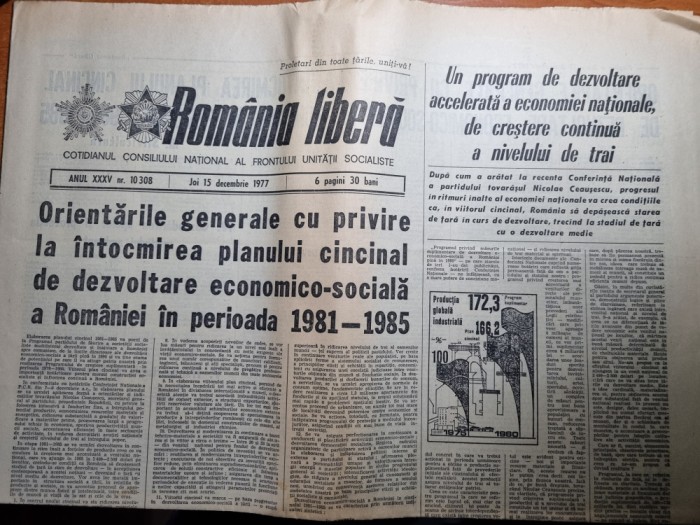romania libera 15 decembrie 1977