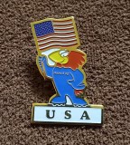 Insigna fotbal - STATELE UNITE ALE AMERICII (SUA - Campionatul Mondial FRANTA 1998)