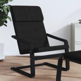 Gossi scaun de relaxare, negru, material textil