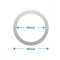 Inel compatibil MagSafe 55mm argintiu fara codita