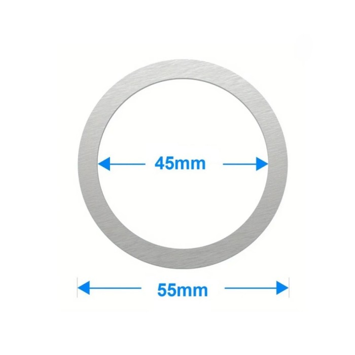 Inel compatibil MagSafe 55mm argintiu fara codita