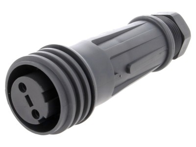 Conector mamă circular 2 pini IP68 foto
