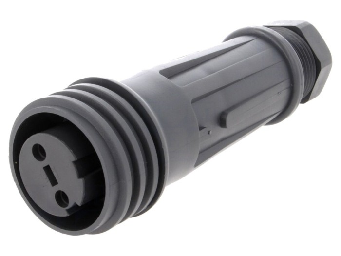 Conector mamă circular 2 pini IP68