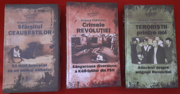 3 volume despre Revolutie avandu-l ca autor pe GRIGORE CARTIANU - SIGILATE!