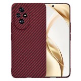 Husa slim carbon pentru honor 200 - protectie premium fibershell, red