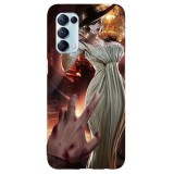 Husa compatibila cu Oppo A53 model Lady Dimitrescu Resident Evil, Silicon, TPU, Viceversa, Transparent, Carcasa