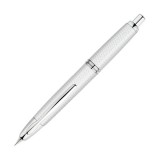 Stilou Capless Rhodium Graphite Pilot vrf mediu penita din aur alb corp alb Stilou Capless Rhodium Graphite Alb Vf.Mediu Aur Alb